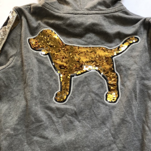 PINK grey hoodie - Picture 8 of 8